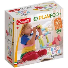 Quercetti: Super Saxoflute Play Eco set de instrumente muzicale asamblabile, 24 de piese