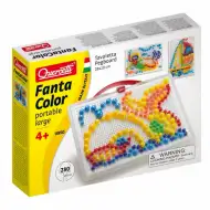 Quercetti: Set colorat rechin cu bilute de 280 bucati 