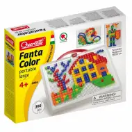 Quercetti: Set colorat casuta cu bilute de 300 de bucati 