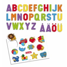 Quercetti: Tabel de magnet cu doua parti cu litere si marker imaginea 4