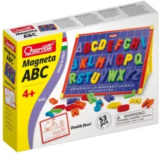 Quercetti: Tabără magnetică cu litere mari 48 buc + suport