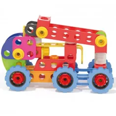 Quercetti: Techno Jumbo vehicule de construcție set 90 bucăți imaginea 2