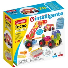 Quercetti: Techno Jumbo vehicule de construcție set 90 bucăți imaginea 5