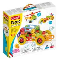 Quercetti: Techno Jumbo vehicule set creativ 76 bucăți