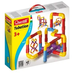Quercetti: Set de joc de construcție cu tuburi Tubation 40 bucăți