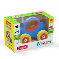 Quercetti: Wroom maşină lemn de culoarea albastră