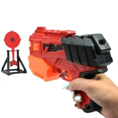 Raid Launcher: Pistol manual de tragere cu tinta si cartuse 26cm imaginea 9