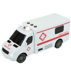 RC Ambulanță cu telecomandă cu efecte luminoase și sonore la scară 1/24 20cm imaginea 3