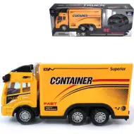 RC Camion container cu telecomandă cu efecte de lumină 27MHz scara 1/14
