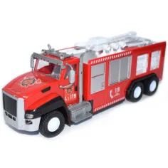 RC camion de pompieri cu telecomandă efecte de lumini imaginea 3