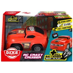 RC Crazy Cruiser mașină de curse cu telecomandă 2,4 GHz – roșu - Dickie Toys imaginea 1