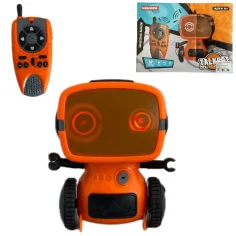 RC interactiv TalkBot robot walkie-talkie cu mod de funcționare în culoare portocalie 2,4GHz