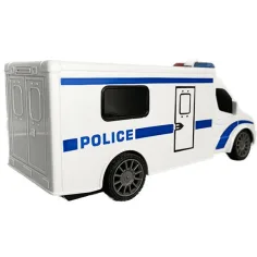 RC Microbuz de poliție cu telecomandă cu efecte luminoase și sonore la scară 1:18 20cm imaginea 2