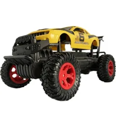 RC Off-Road mașină de jucărie galbenă Camaro cu lumini 27 MHz 29cm 1/14 scală imaginea 5