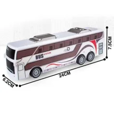 RC Telecomandă City Bus cu lumină 27MHz 1/32 scara 25cm imaginea 4