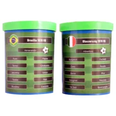 Recreați finala Cupei Mondiale de Fotbal din 1970! Set de fotbal cu bile Brazilia-Italia cu echipă cadou