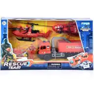Rescue Team set de pompieri cu vehicule