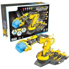 Robot cu braț hidraulic 3 în 1 de 220 de piese