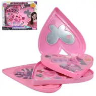 S&amp;Lí Cosmetics: Paleta de machiaj și unghii premium într-o cutie cu trei niveluri în formă de inimă