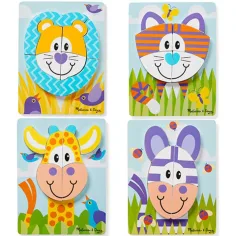 Safari puzzle uriaș din lemn - Melissa & Doug imaginea 2