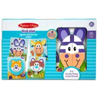 Safari puzzle uriaș din lemn - Melissa &amp; Doug
