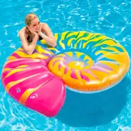 Saltea coajă de melc de mare curcubeu 157x127x25cm - Intex