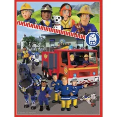 Sam pompier puzzle și set de cărți de memorie 2 în 1 - Trefl imaginea 2