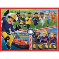Sam pompier puzzle și set de cărți de memorie 2 în 1 - Trefl imaginea 3