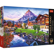 Sat alpin în Elveția puzzle premium de 1000 de piese - Trefl