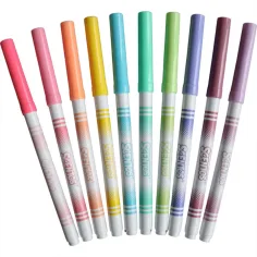 Scentos Aromat, markere cu linie fină, culori pastelate, 10 buc imaginea 2