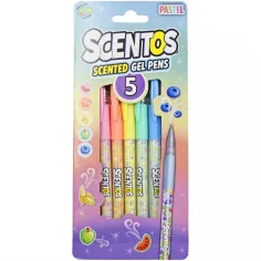 Scentos Stilou gel parfumat, 5 buc - culori pastelate