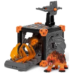 Schleich: Eldrador BattleCave – Set de joacă cu Urs de Lavă (42732) imaginea 5
