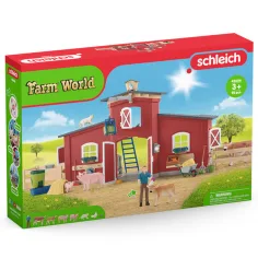 Schleich: Lumea Fermei - Set de joc cu grajd și animale (42606)