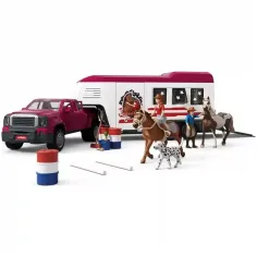 Schleich: Mașină de teren cu remorcă pentru cai (42705) imaginea 2