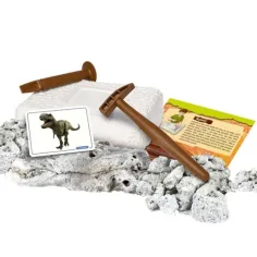 Science&Play: Archeofun T-rex și Triceratops luminează set de arheolog - Clementoni imaginea 2