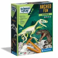 Science&amp;Play: Archeofun Velociraptor luminează set de arheolog - Clementoni