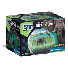 Science & Play: Mini elefant terrarium set de joacă - Clementoni