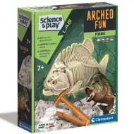 Science &amp; Play: Piranha set arheologic fluorescent - Clementoni