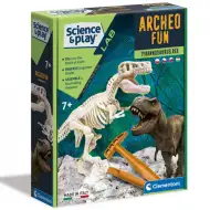 Science &amp; Play: T-Rex set arheologic fluorescent - Clementoni