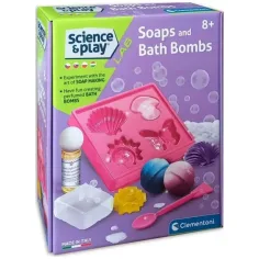Science&Play: Set de fabricare a săpunului și a bombelor de baie - Clementoni