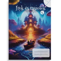 Scriu și desenez caiet liniat și simplu 2 în 1 pentru clasa a 4-a A/5