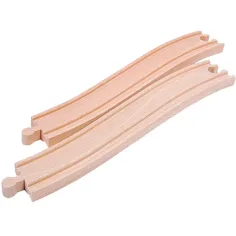 Set accesoriu şine pantă din lemn 2 bucăţi