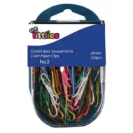 Set agrafă de birou colorat 100 bucăți 28mm