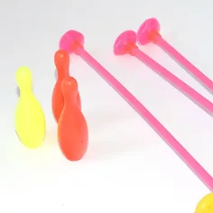 Set arc cu ventuză, săgeți și popice de bowling 46cm imaginea 3