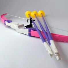 Set arc roz cu sageti și ventuza 54cm imaginea 5