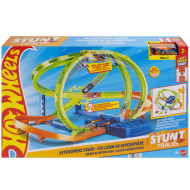 Set autostradă Hot Wheels Stunt Tracks Carnavalul Curbelor - Mattel