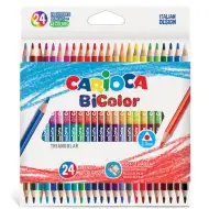 Set creioane colorate două vârfuri 24 bucăți cu 48 de culori - Carioca