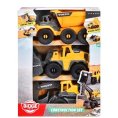 Set de 3 utilaje Volvo - Dickie Toys imaginea 1