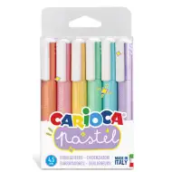 Set de 6 bucăți culoarea pastel textliner 4,5mm - Carioca