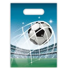 Set de 6 pungi cadou cu model de fotbal